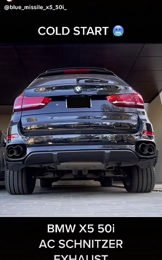 BMW X5 50i Cold Start Exhaust Sound