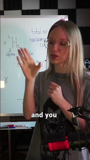 Quick Segment to Explain an alpha particle! #science #radioactivity