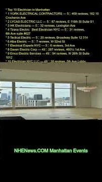 Top 10 Electrician in Manhattanand\r 1. YORK ELECTRICAL CONTRACTORS — 5★ (409 reviews), 162-10 Croche