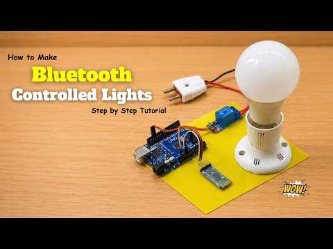 Smartphone Control Light Bulb with Arduino || DIY Home Automation