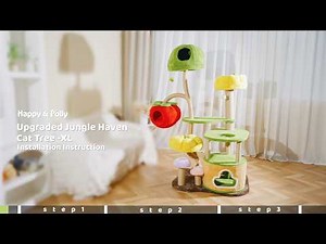 Upgraded Jungle Haven Cat Tree Assembly Guide | Easy Setup