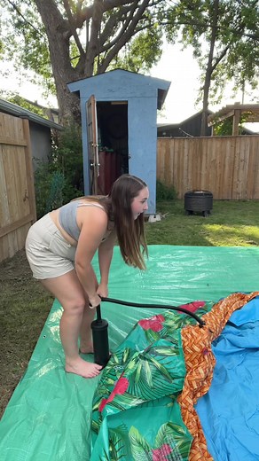 Exciting New Pool Unboxing and Setup! Tropical Theme with Palm Tree Water Feature!