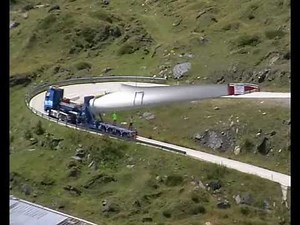 SCHEUERLE Spezialfahrzeuge ermöglichen den Bau von Europas höchster Windkraftanlage in der Schweiz