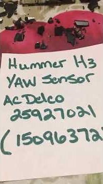 Hummer H3 Yaw Sensor
