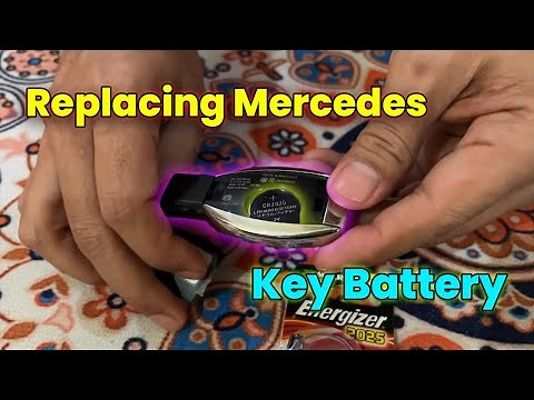 How to replace Mercedes Car Key Fob Battery - CR2032