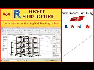 #64. Complete Structure Modeling With Detailing In Revit.| Revit Structure For Free.. Part-01