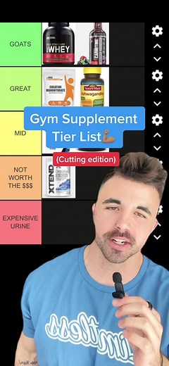 Gym Supplement Tier List for Cutting: Best Options