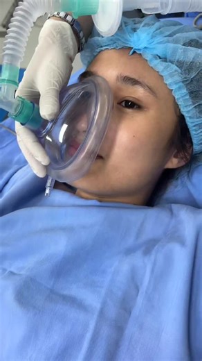 Cute Girls Using Oxygen Masks in Hospital Operations