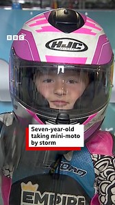 Go Nellie! 🏍️ This brave seven-year-old from Sherston has been making a name for herself on the mini-moto racing circuit. Nellie competes in junior motorcycle championships and has been beating riders up to the age of 10. | BBC Wiltshire