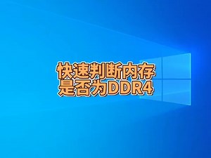 快速判断内存是否为DDR4