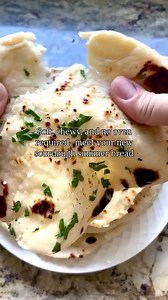 I usually make this sourdough discard naan all summer, but I’ve been craving it lately. Soft, chewy, and perfect with dinner any time of year. | Amy Bakes Bread