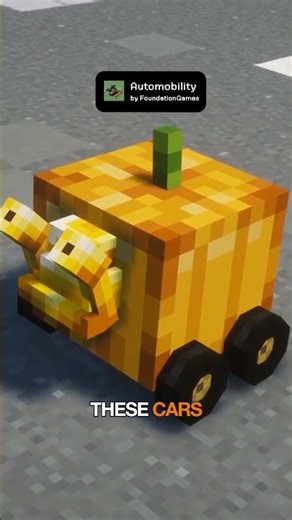 Small Cars in Minecraft | Automobility #mods #minecraft #shorts