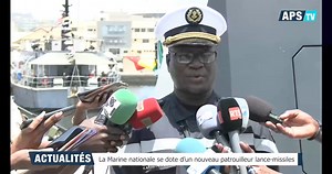 La marine sénégalaise renforce sa flotte avec la réception d’un troisième patrouilleur de haute mer lance-missile. Le Cayor va renforcer les capacités su Sénégal en matière de surveillance et de protection des eaux. | APS (Agence de Presse Sénégalaise)