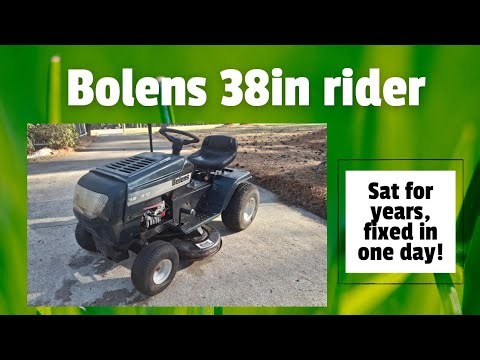Reviving a Bolens 38in riding mower in one day after it sat for many years!