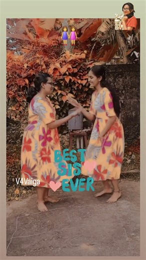 Matching hearts, matching steps 💕👯‍♀️#shorts#india#kerala#v4vaiga#dance #love#trendingshorts#family