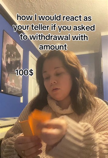 How a Teller Reacts to Withdrawal Amounts — cashier check PTSD