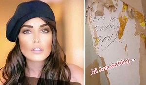 Watch: TikTok star finds terrifying 'doomsday' message under wallpaper - Extra.ie