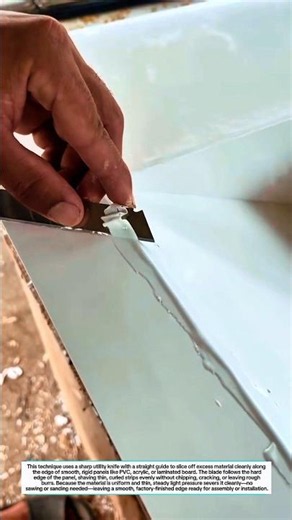 Perfect Clean Edges! Pro Trick for Trimming Plastic & Laminate ✂️✨