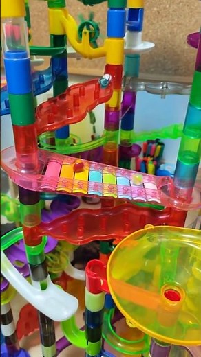 COLOSSAL Marble Run with Xylophone & Rail Spiral!