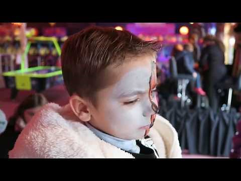 MAQUILLAGES HALLOWEEN - Blessure au Front, Visage Double-Face...
