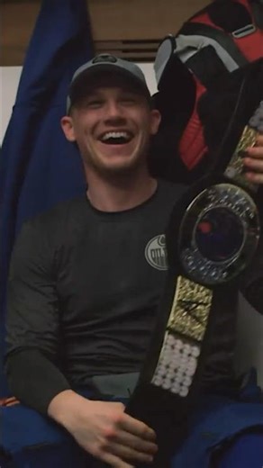 McDavid Celebrates Skinner's First Playoffs