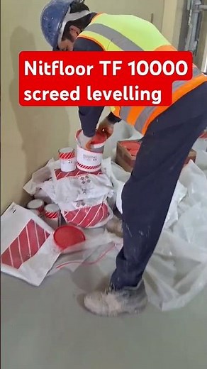 Nitfloor TF 10000 screed levelling |Nitoflor FC-150 | Nitomortar TC-2000 #Fosroc