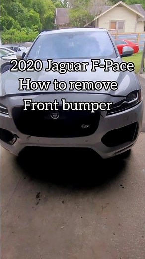 2020 Jaguar F-Pace- how to remove front bumper #carbodyrepair #jaguarfpace