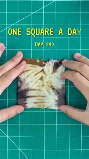 Day 240 creating my own tie dye letter “Y” using natural dye