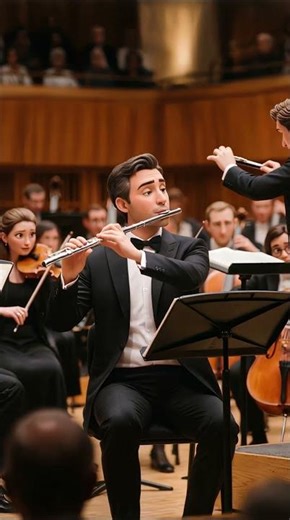 He ain't just playing, he’s PERFORMING! 🎶🔥 #shorts #flutist #opusbyz