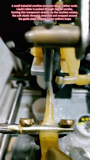 Watch This Machine Make Elastic Threads #machine #factoryproducts