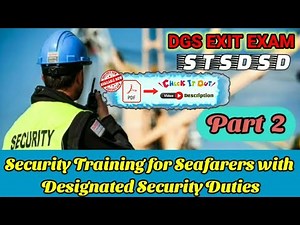 STSDSD Exit Exam Questions #2 | PDF in Description | Security Training for Seafarers| SSO