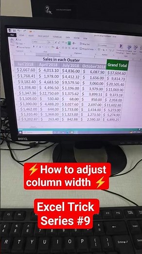 HOW TO ADJUST COLUMN WIDTH IN EXCEL WITHIN SECONDS || EXCEL TRICK SERIES || EXCEL 💯 FORMULAS 💯💯