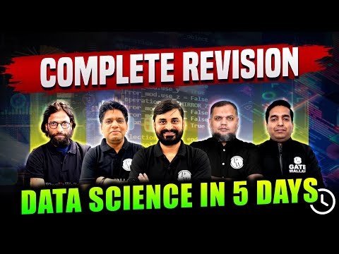 GATE 2024 DATA Science Complete Revision In 5 Days | GATE Exam Preparation Strategy
