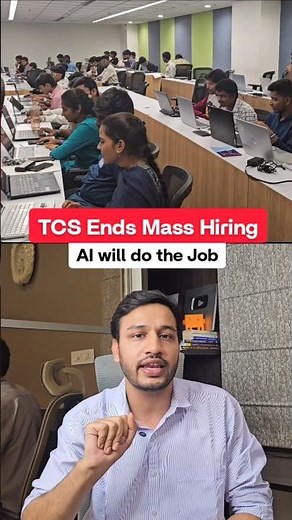 TCS Ends Mass Hiring in India, AI Will do the Job #ai #jobs #hiring