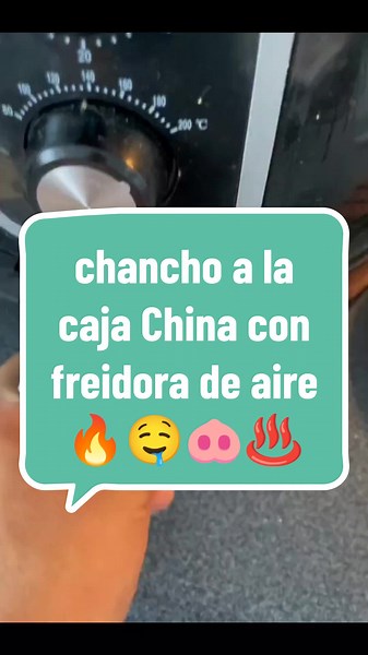 Chancho a la Caja China en Freidora de Aire