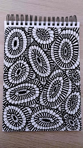 Relaxing Scribble Pattern Art Tutorial