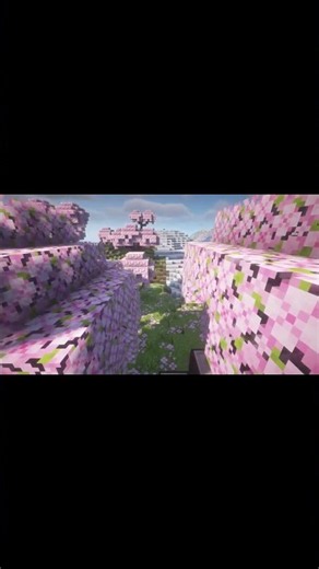 【初投稿】雪桜を望む街づくり ＃１【マインクラフト】