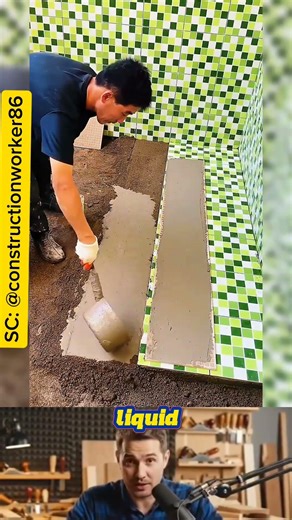 detailed process of ceramic installation #constructionchannel #heavycivil