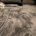 Bedsure GentleSoft Fleece Throw Blanket Linen - 300GSM Soft Lightweight Plush Cozy Blankets for Bed, Sofa, Couch, Travel, Camping, 50x60 inches