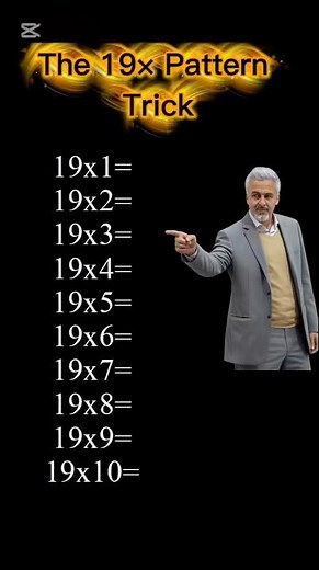 The 19 Times Table Trick (Students Love This Pattern) #math #multiplicationtrick #timestables #fyp