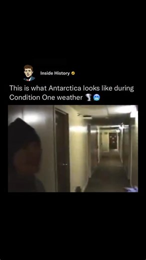 Inside History on Instagram: "Antarctica’s weather is unforgiving at the best of times, but when it escalates to Condition One, it becomes genuinely life-threatening. The cold grows unbearable, winds strike with relentless force, and visibility falls so low that going outside is prohibited. The air cuts like a blade, your face goes numb within seconds, and even breathing feels laborious. For the human body, it’s like standing inside a massive freezer while a storm slams into you from every direc