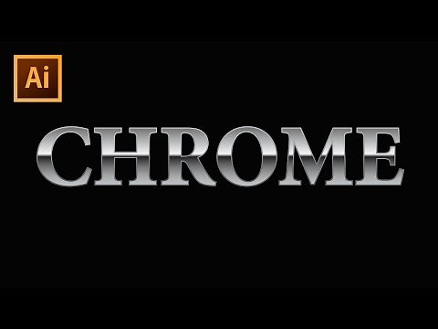 How to Make Editable Chrome Text Effect - Adobe Illustrator