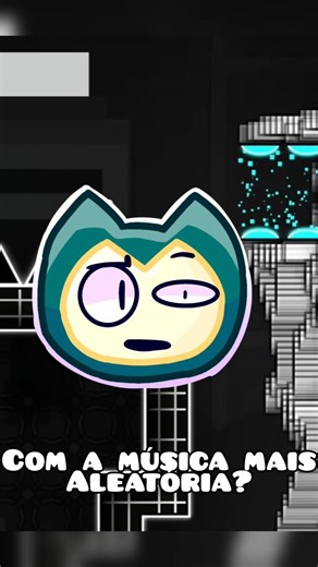a fase com a música mais aleatória do geometry dash #geometrydash #gd