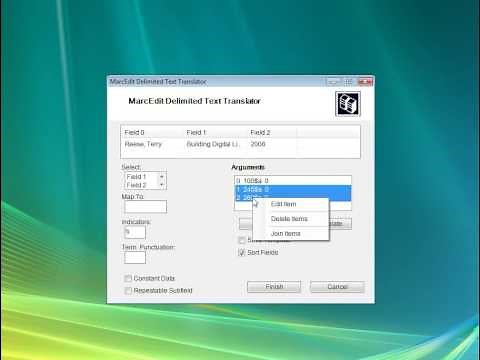 MarcEdit Delimited Text Translator