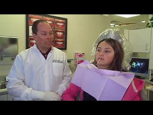 Upper lip frenectomy, released with a laser.