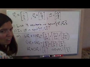Using the definition of span