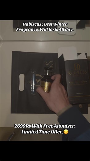 Habiscus : Best Winter Fragrance. Will lasts All day. 2699Rs With Free Atomiser. Limited Time Offer.😔