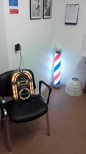 83 reactions · 8 comments | The barber poles first day at Movilla care home . I think it will be a big hit :) | Lenny the dementia friendly barber | Facebook