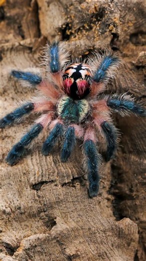 Tarantula Collective | Tarantula Care & Education on Instagram: "NOT AI SLOP! This is real footage of a real tarantula called the Typhochlaena seladonia or the Brazilian Jewel Tarantula. #tarantula #spider #nature #animals"