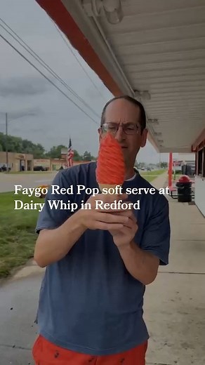 Faygo Red Pop soft serve ice cream is about as Michigan summer as it gets. But you better hurry, it's only at Dairy Whip in Redford through Sunday. #faygo #faygoredpop #redpop #icecream #redford #michigannews #michiganfoodie #michigansummer | MLive.com